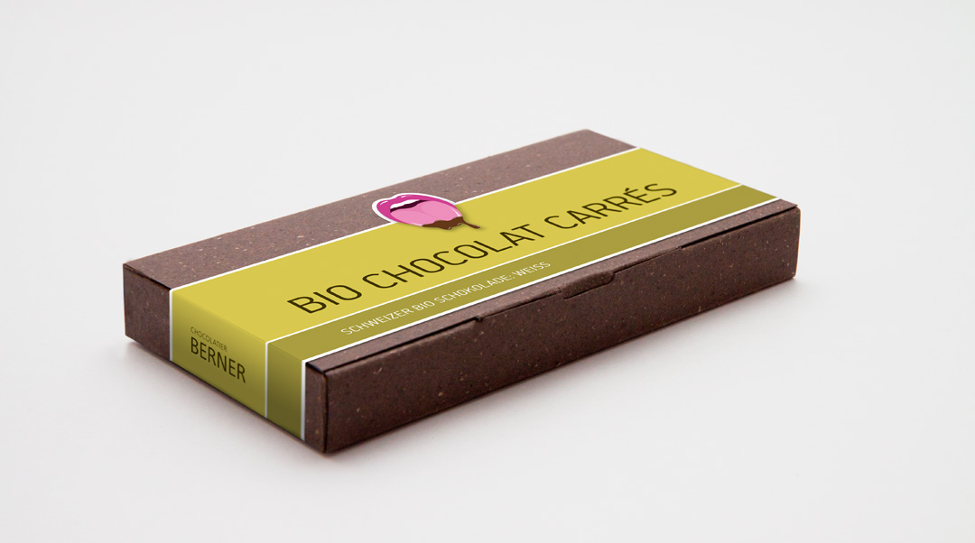 Berner Bio Schokolade Verpackungsdesign